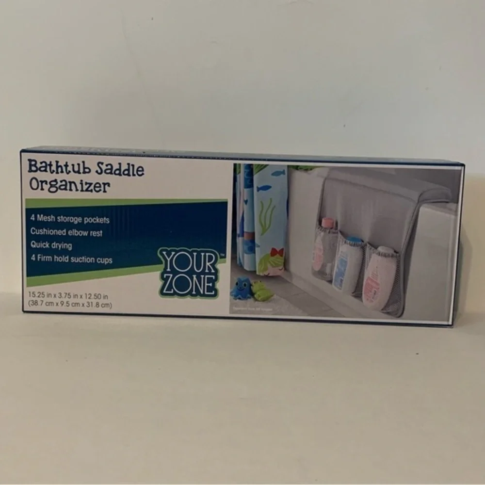 NIB. YOUR ZONE Bathtub Saddle Organizer